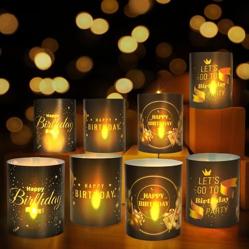Nafhone Happy Birthday Table Centerpieces 8 Sets