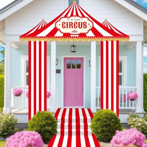 4 Pcs Circus Tent Decorations for Birthday Party