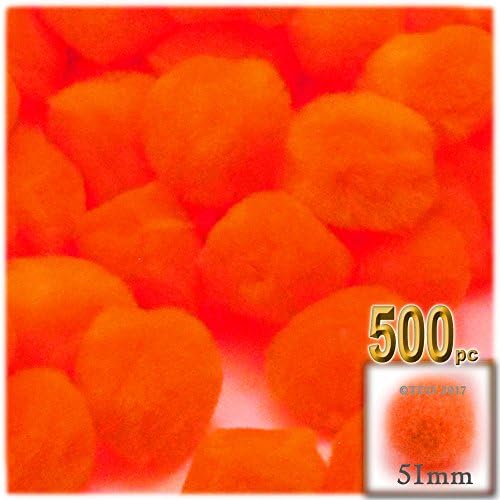 The Crafts Outlet 500-Piece Neon Green Pom Poms