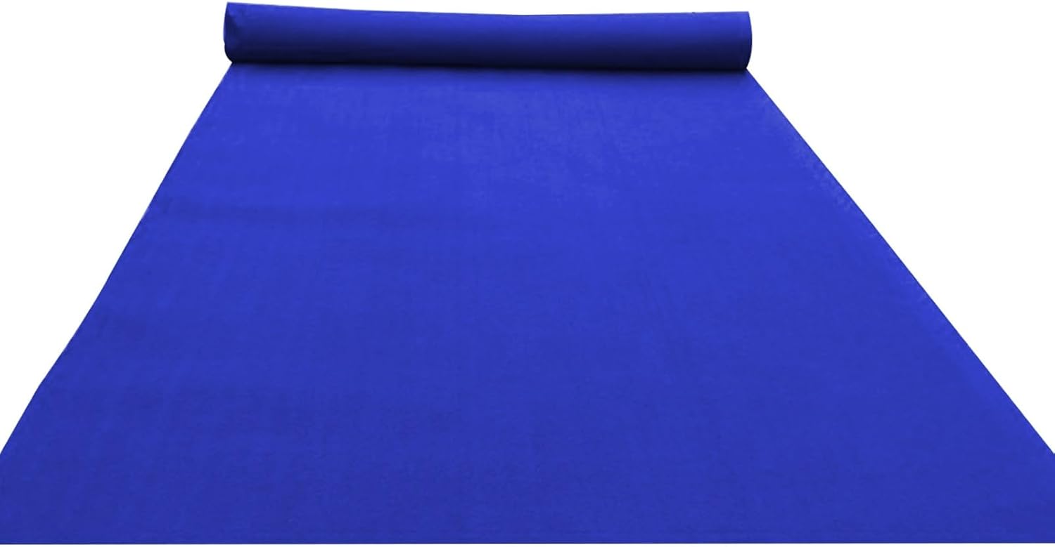 Wedding Aisle Runner 10m Blue Event Carpet for Ceremony and Reception