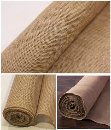 50 Inch x 30 Feet Natural Burlap Wedding Aisle Runner