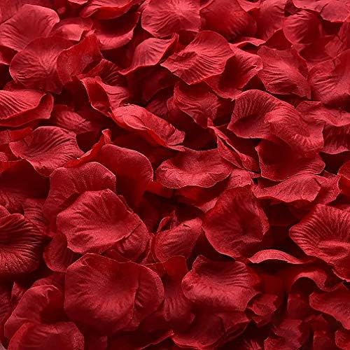 HEIPIN 2000 PCS Fake Rose Petals for Proposal Decorations and Aisle Runners for Weddings