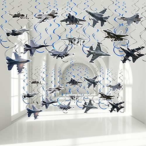 26 Piece Airplane Hanging Streamer Decoration Set for Parties