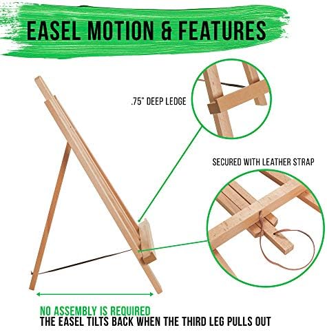 US Art Supply 18 Large Tabletop Easel Pack of 6
