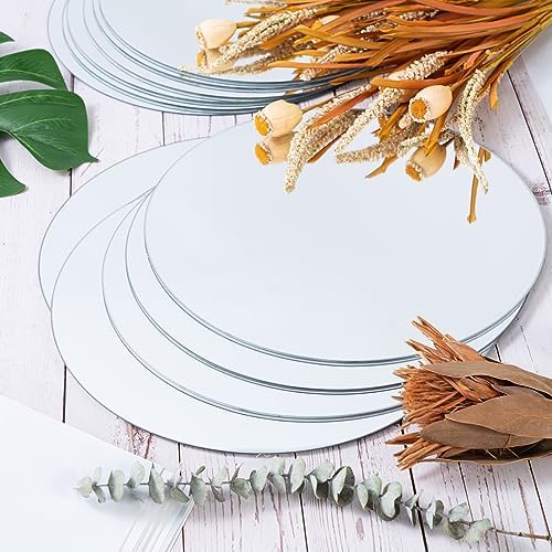 Round Mirror Centerpieces Set of 12 2mm Thick 12 Inch Glass