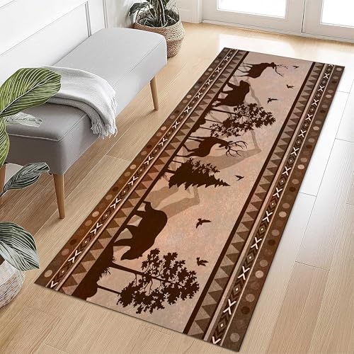 Rugroom Bear Long Runner Rug 2x6ft Rustic