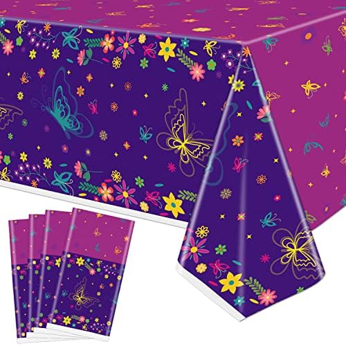 4 PCS Magic Butterfly Tablecloths for Movie Party