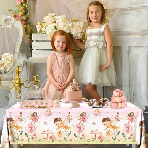 3pcs Fairy Party Tablecloth Decorations for Enchanted Wonderland