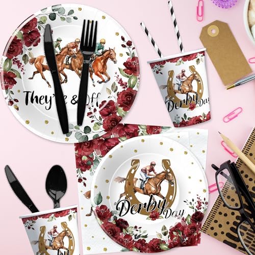 Derby Day Party Decorations Set for 24 Guests