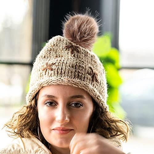 Fluffy Raccoon Faux Fur Ball Hat Decor