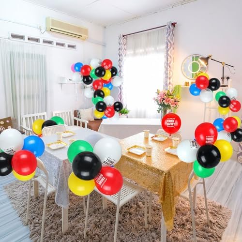 Gejoy 60 Pcs Safety Month Balloons 12 Inch Latex Decorations