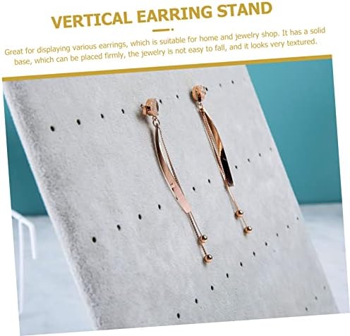 Holibanna 2pcs Flannelette Earring Holder Display Stand