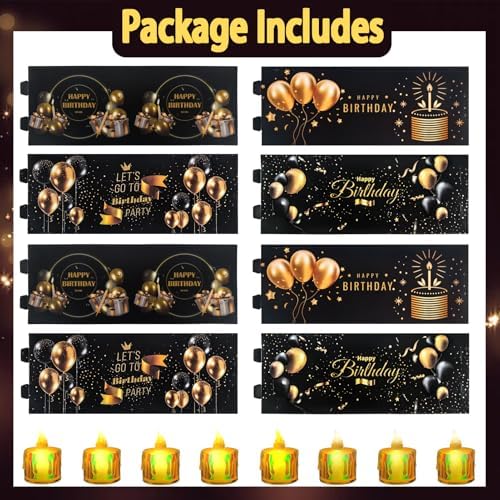 Nafhone Happy Birthday Table Centerpieces 8 Sets