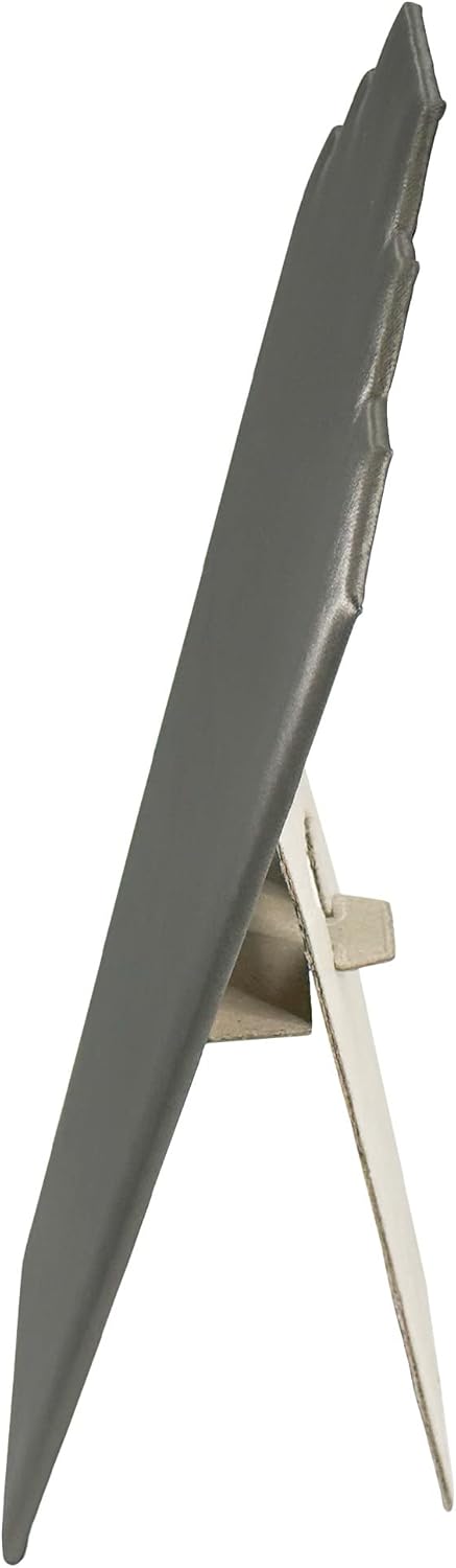 N NicePackaging Special Edition Steel Grey Leatherette 2-Notch Necklace Display 5 Pack