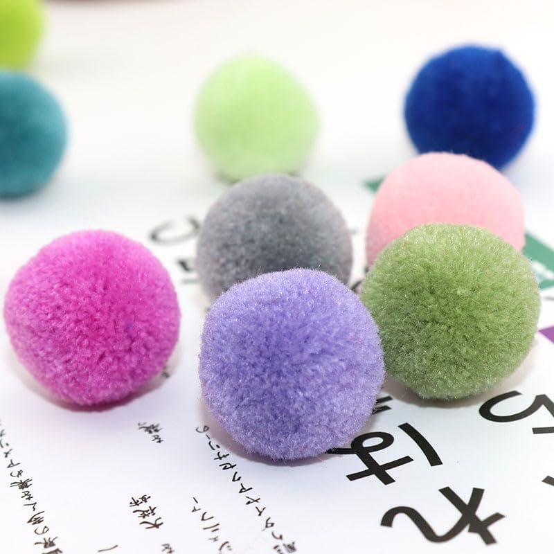 GIOTEL 70Pcs 25mm Tissue Pom Poms for DIY Crafting