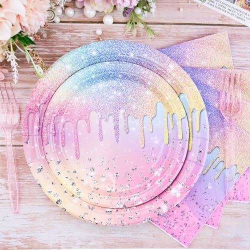 Iridescent Diamond Party Decor Set for 24 Guests