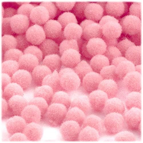 The Crafts Outlet 50-Piece Multi Purpose Pom Poms Pink