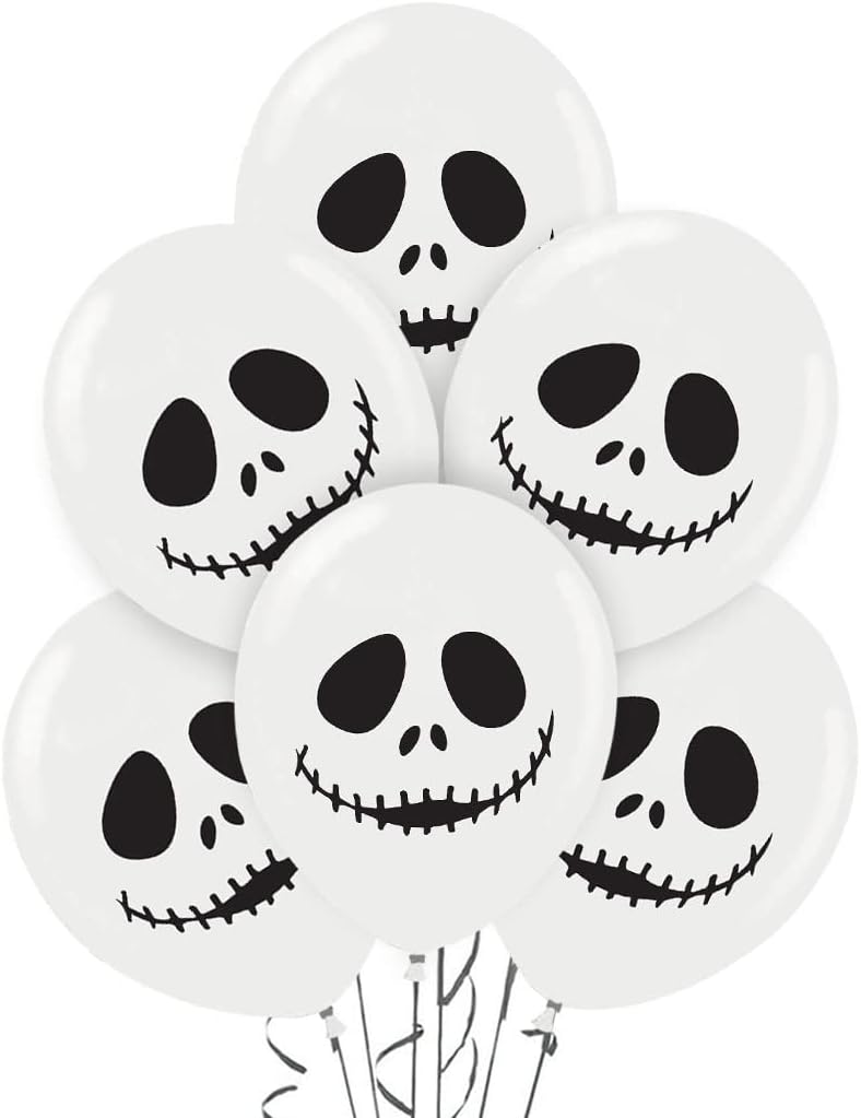 PMU Halloween Laughing Faces Balloons - 12 Inch Zipper Mouth Ghost