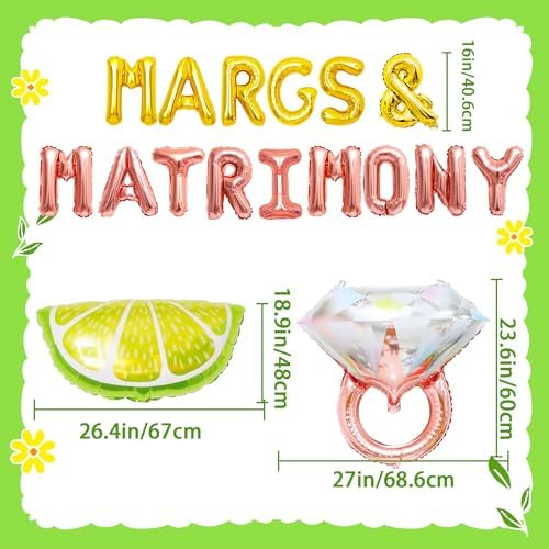 JeVenis Margarita and Matrimony Bachelorette Balloons
