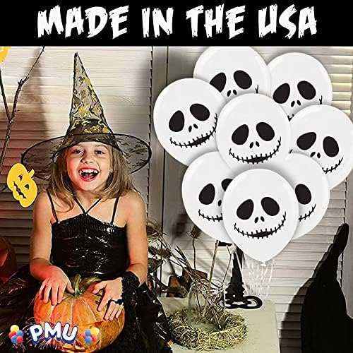 PMU Halloween Laughing Faces Balloons - 12 Inch Zipper Mouth Ghost