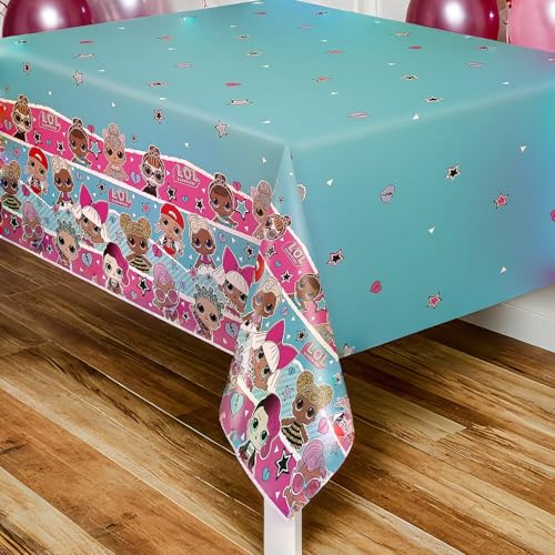 Multicolor LOL Surprise Table Cover - 54x84 Inches 1 Count