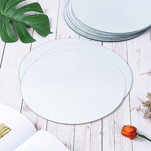 Round Mirror Centerpieces Set of 12 2mm Thick 12 Inch Glass
