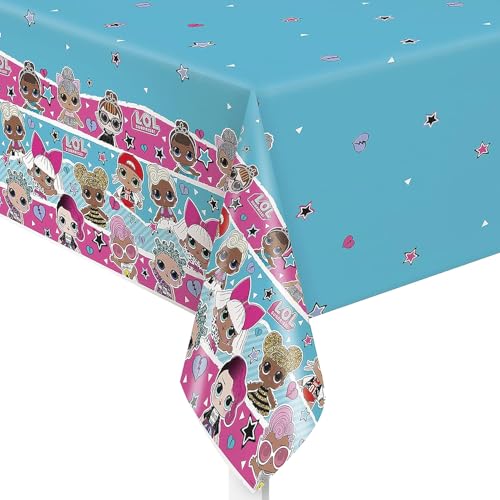 Multicolor LOL Surprise Table Cover - 54x84 Inches 1 Count