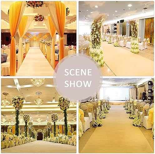 Champagne Wedding Aisle Runner Carpet Rug for Events