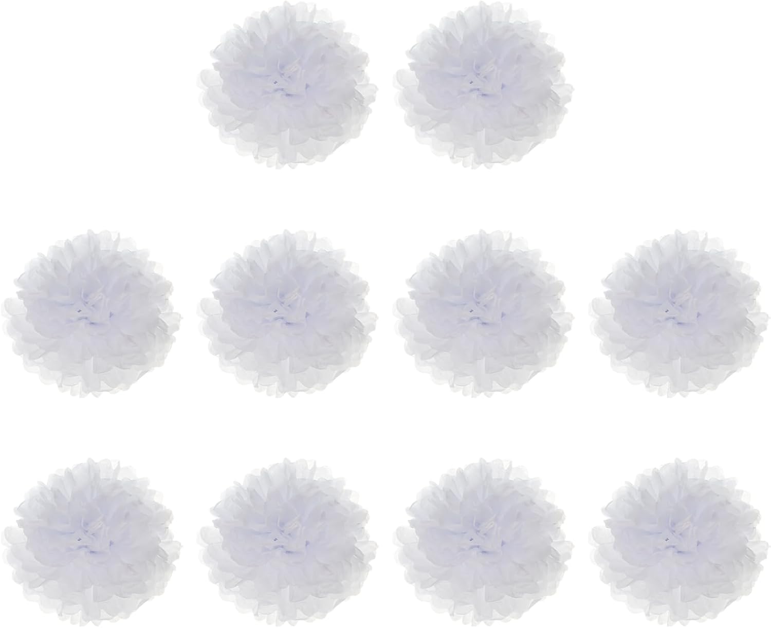 10 Pack Tissue Pom Poms Flowers for Wedding Decorations
