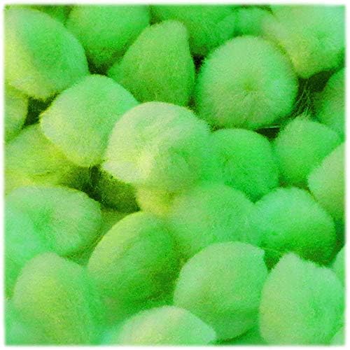 The Crafts Outlet 500-Piece Neon Green Pom Poms