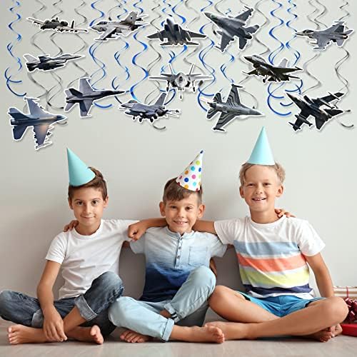 26 Piece Airplane Hanging Streamer Decoration Set for Parties