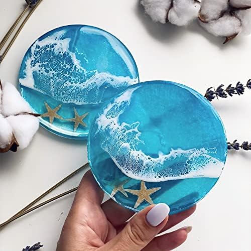 4 PCS Resin Coaster Molds Set for DIY Projects