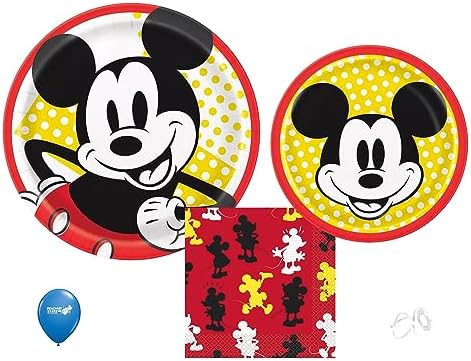 Mickey Mouse Birthday Party Supplies Bundle