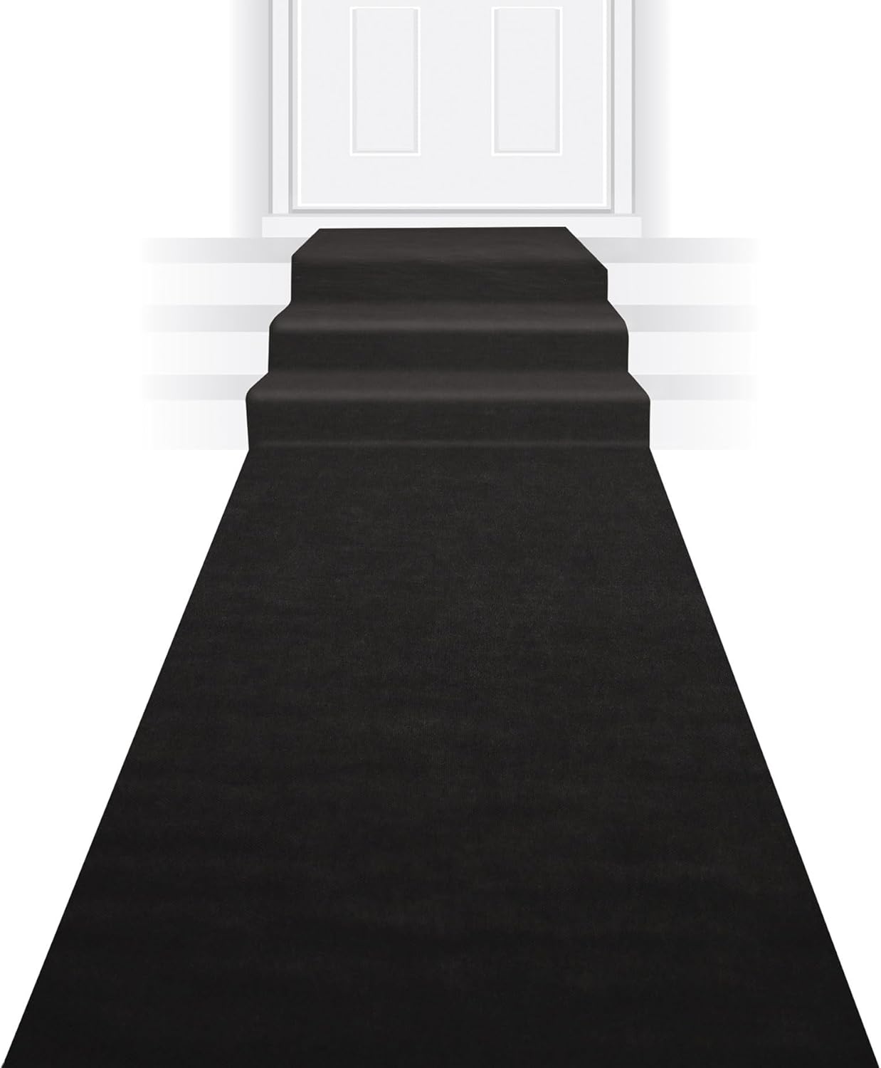 Beistle Black Carpet Runner 24 x 15