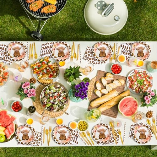 Highland Cow Party Decorations 92 Pcs Set
