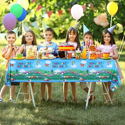 Tegeme 3 Pack Transportation Themed Table Covers