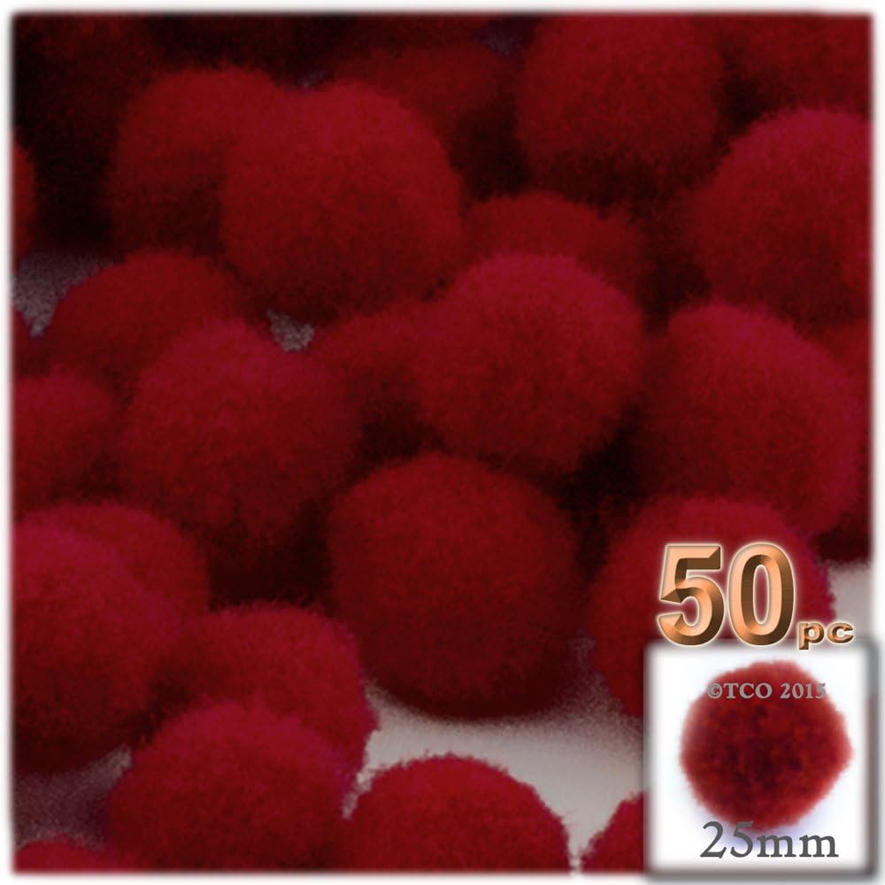 Crafts Outlet 50 Piece Multi Purpose Pom Poms