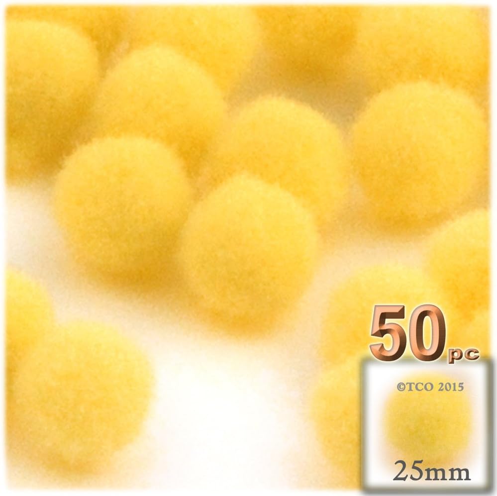 Crafts Outlet 50 Piece Multi Purpose Pom Poms