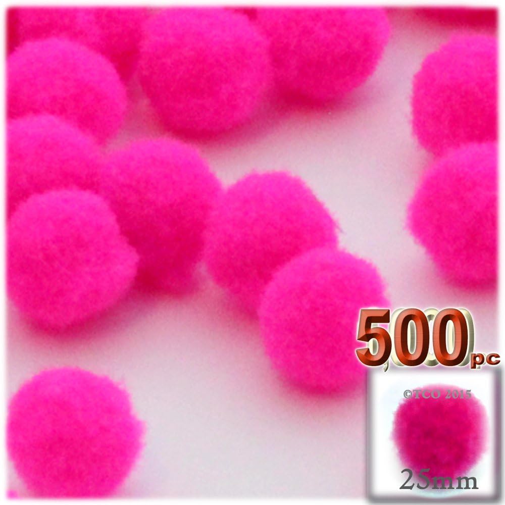 The Crafts Outlet 500-Piece Purple Pom Poms 1