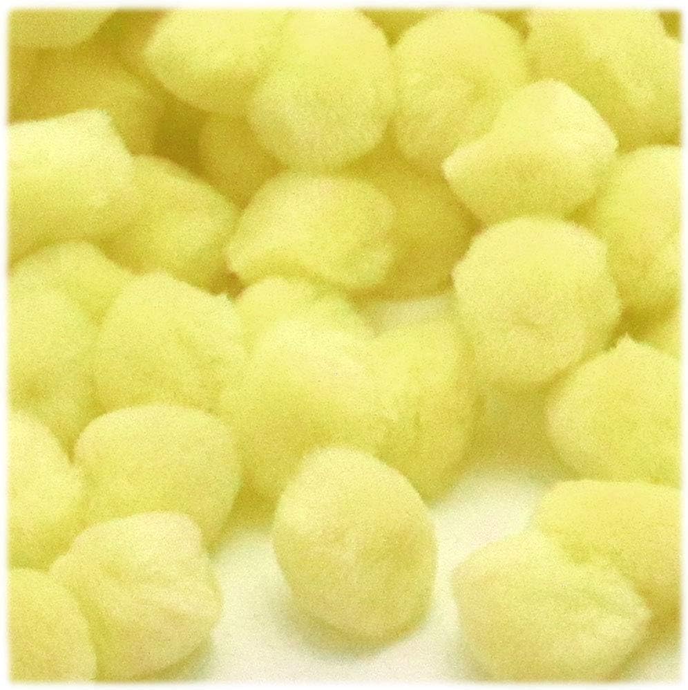 The Crafts Outlet 10-Piece Yellow Pom Poms
