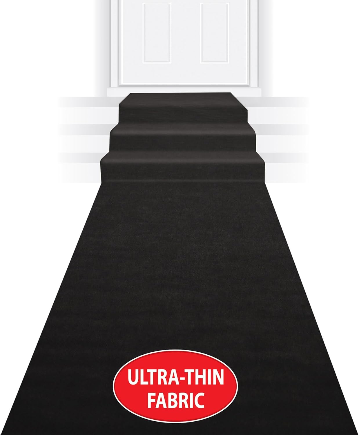 Beistle Black Carpet Runner 24 x 15
