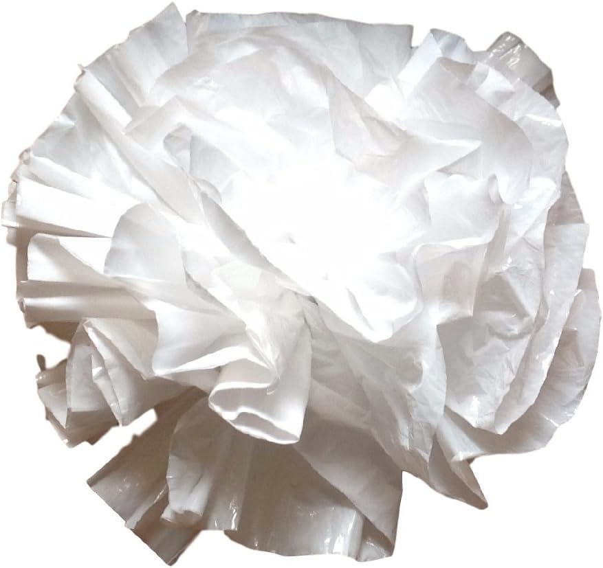 25 White Plastic Car Limo Wedding Decoration Pom Poms