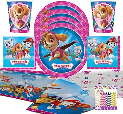 Paw Patrol Pink Party Pack for 16 Guests