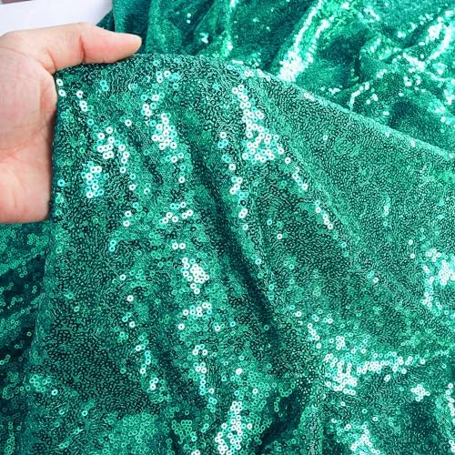 DUOBAO Green Sequin Aisle Runner Wedding Decor