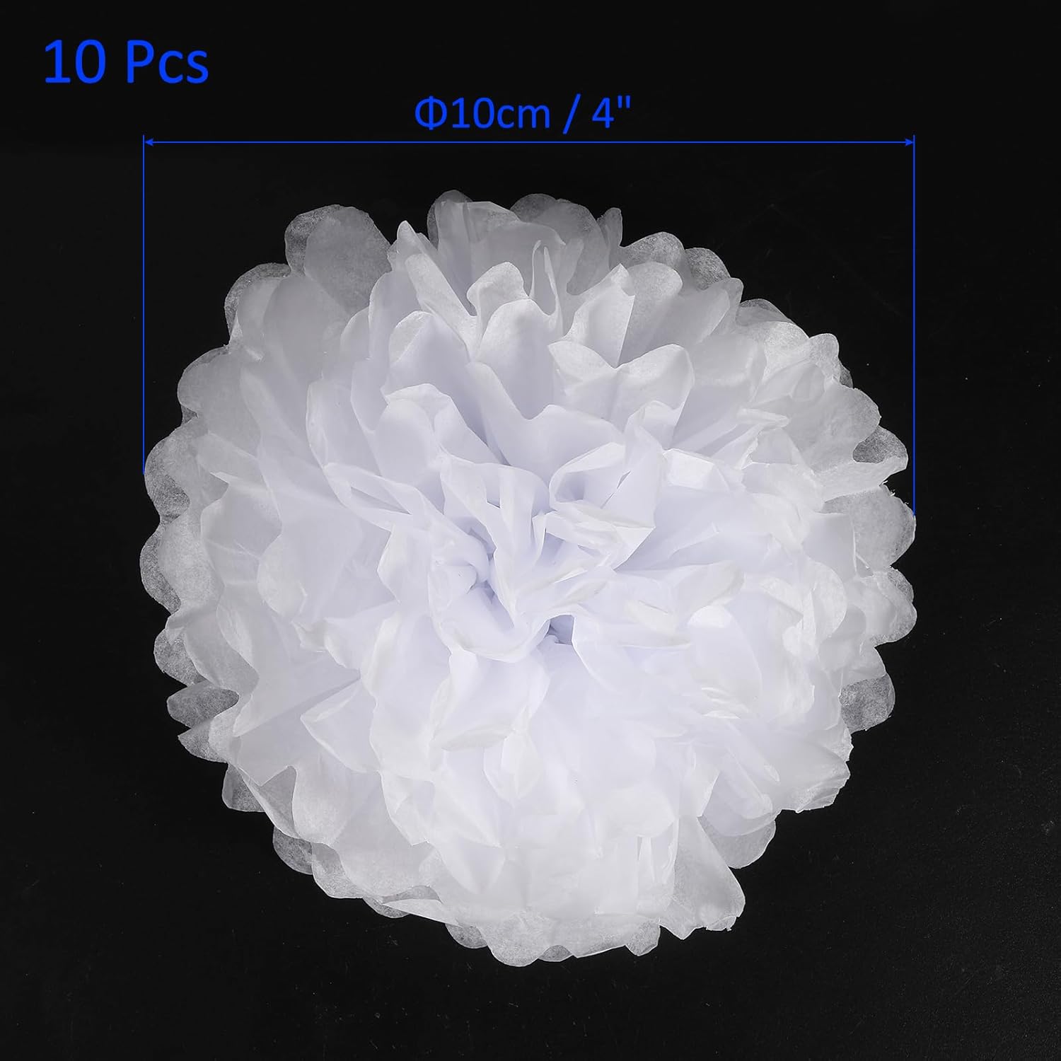 10 Pack Tissue Pom Poms Flowers for Wedding Decorations