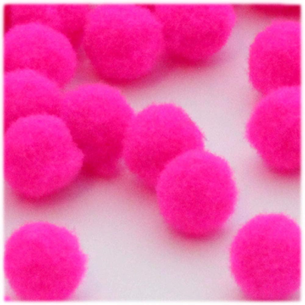 The Crafts Outlet 500-Piece Neon Pink Pom Poms
