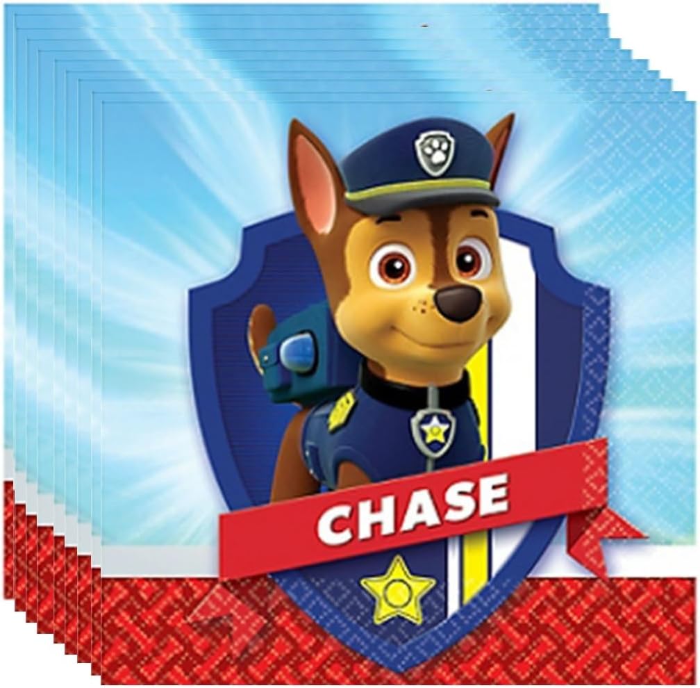 Paw Patrol Party Supplies Bundle 48 Napkins 1 Sticker Sheet