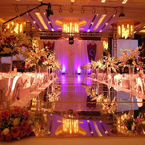 ANMINY 33x328ft Double Sided Reflective Aisle Runner Mirror Rug for Events and Home Decor