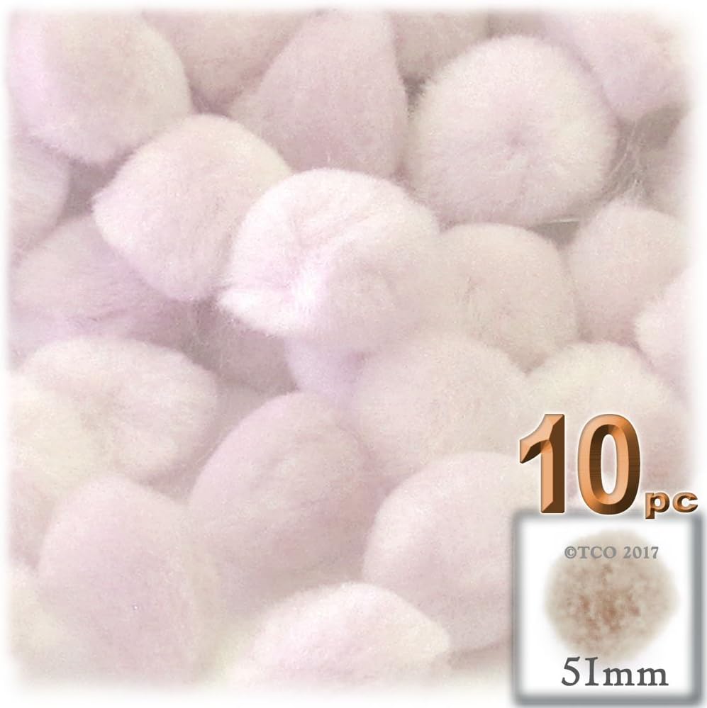 The Crafts Outlet 10-Piece Multi Purpose Pom Poms