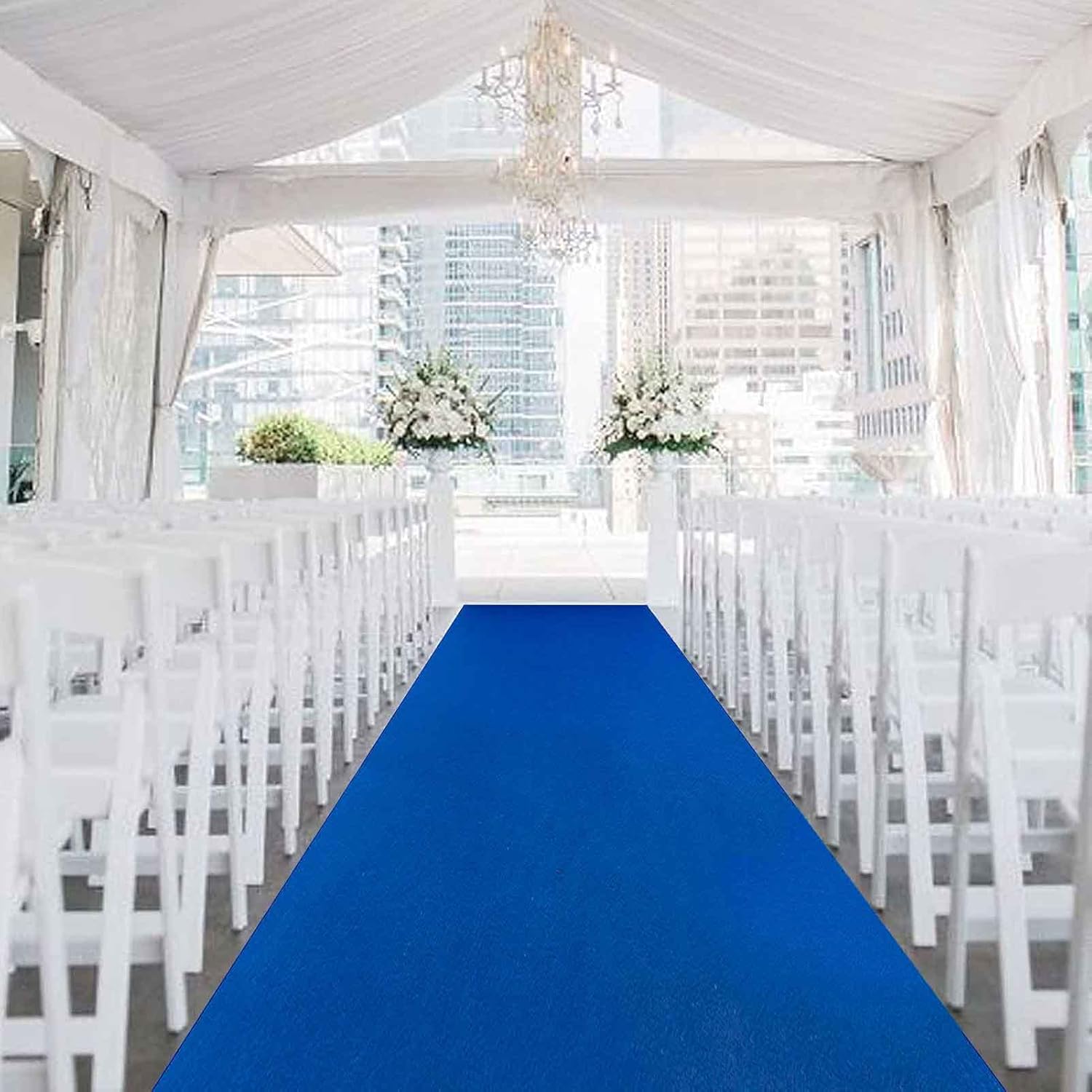 Blue Carpet Runner for Wedding Ceremony and Party